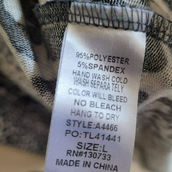 Umgee Leopard Print Longline Cardigan Duster size L - Picture 5 of 5